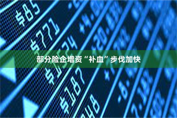 部分险企增资“补血”步伐加快