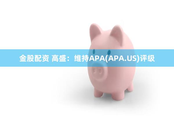 金股配资 高盛：维持APA(APA.US)评级