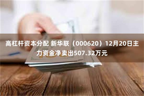 高杠杆资本分配 新华联（000620）12月20日主力资金净卖出507.32万元